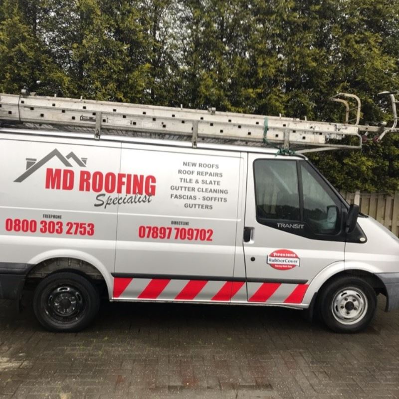 md roofing specialists van