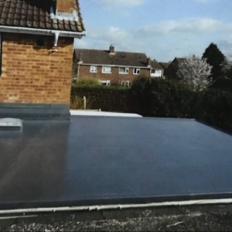 finished flat roof