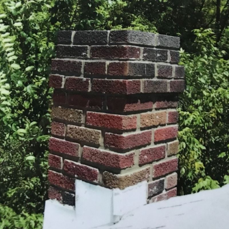 picture of old repaired chimney